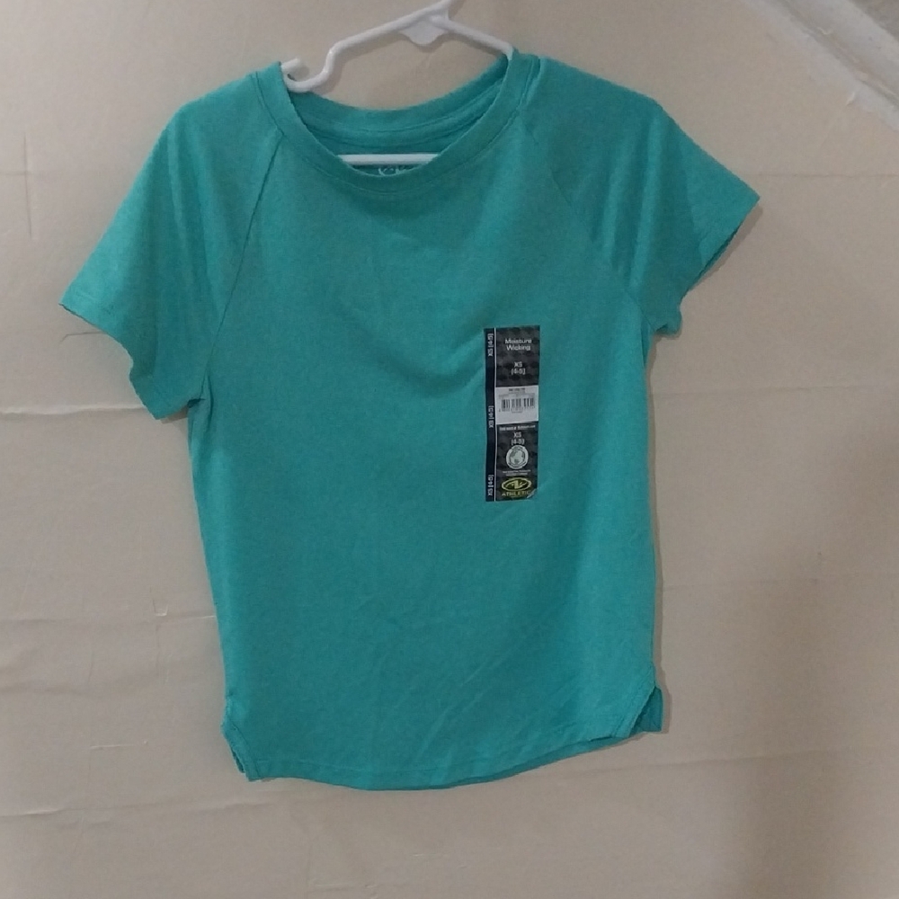 Athletic Works Aqua Short Sleeve Tee